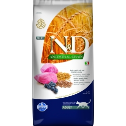 FARMINA FARMINA N&D ANCESTRAL GRAIN CAT LAMB, SPELT, OATS AND BLUEBERRY ADULT 5KG